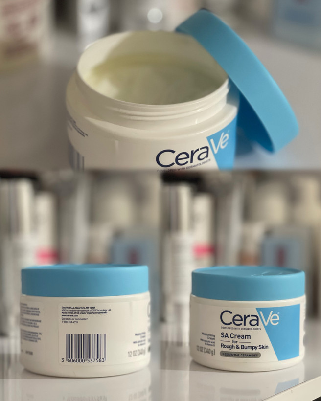 تصویر محصول کرم مرطوب کننده و نرم کننده SA سراوی Cerave حجم 340 گرم مخصوص پوست زبر