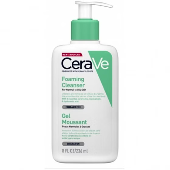 فوم شستشوی صورت سراوی Cerave حجم 236 میل مناسب پوست نرمال و چرب CeraVe
