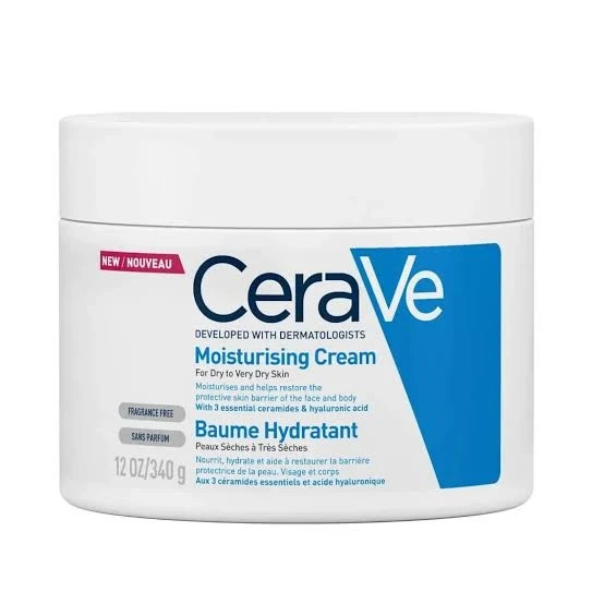 کرم مرطوب کننده و آبرسان سراوی Cerave مناسب پوست خشک و خیلی خشک 340 گرم CeraVe
