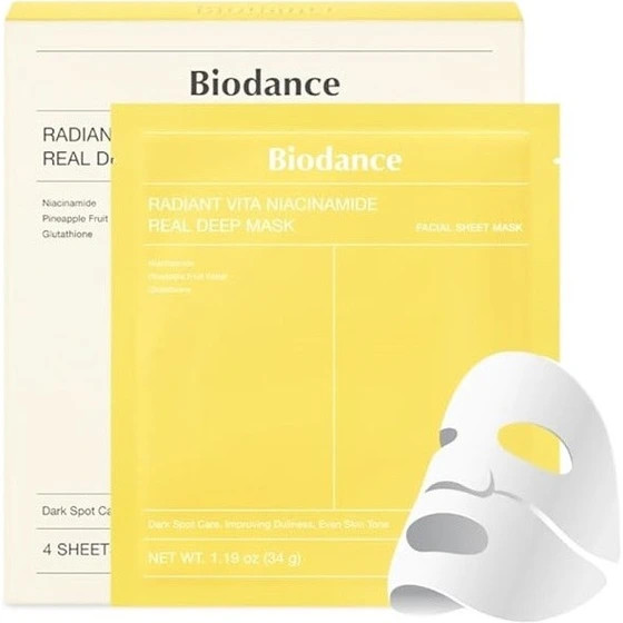 ماسک ورقه ای ضد لک ویتا نیاسینامید بایودنس Biodance