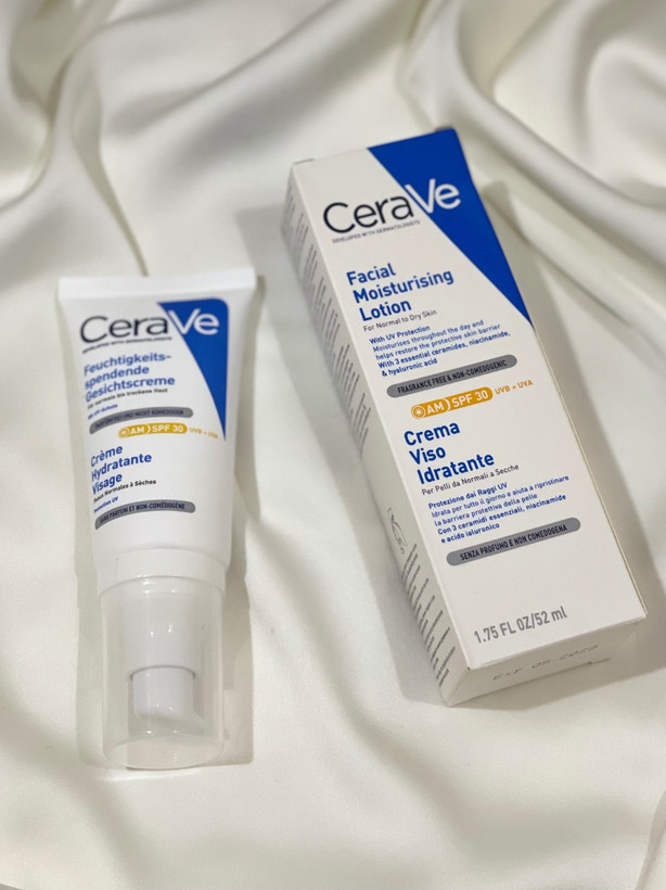 لوسیون ضد آفتاب سراوی Viso Idratante اصل با SPF30+ | آبرسانی عمیق