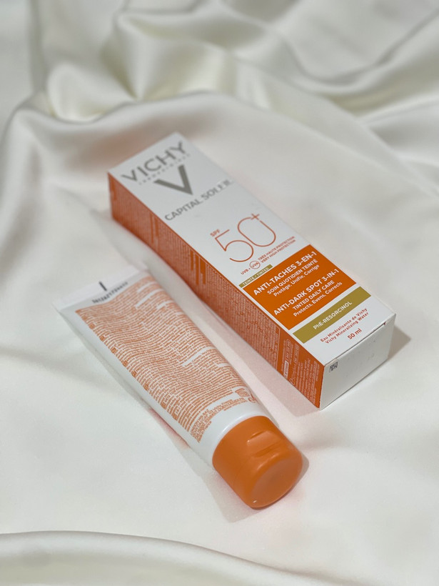 کرم ضد آفتاب ضد لک ویشی مدل 3 در 1 رنگی SPF 50 حجم 50ml