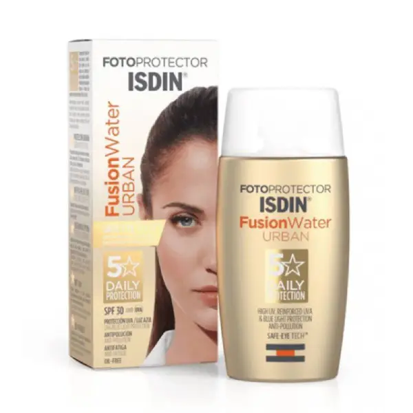 کرم ضد آفتاب بی‌رنگ ایـزدیـن فیوژن واتر اوربان ISDIN